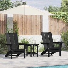 Garten Lounge Möbel 2 pcs Schwarz 74.5 x 80.5 x 90cm Plastik
