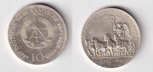 Ddr gedenk münze mark - gedenk, 10