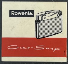 Rowenta Gas-Snip Feuerzeug mit 925 Silbermantel OVP (X 1345)