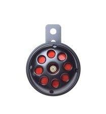 Motorrad Hupe schwarz-rot 12 Volt, 70 mm