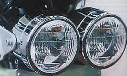 Chrom doppel scheinwerfer - doppel,