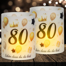 16 Windlicht Tischdeko 80