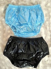 NEU 2 x PVC Unisex Slips Shorts Unterhose Hose SMALL