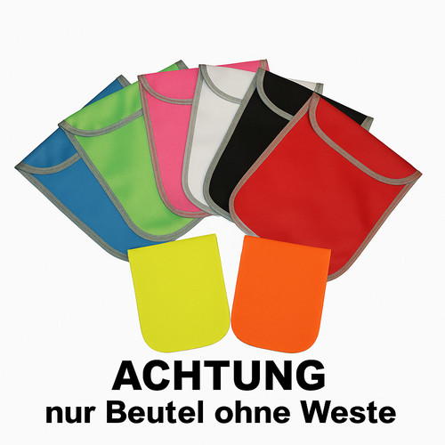 Bedruckte warnweste mit - bedruckte,