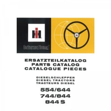 IHC Schlepper Ersatzteilkatalog 544 644 744 844 844S Traktor Ersatzteilliste