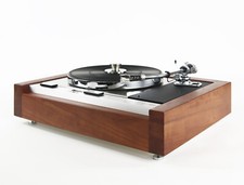 Restaurierter Thorens TD 125 MKII Plattenspieler mit SME 3009 Birnbaumholz Zarge