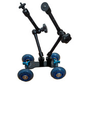 Mini-Dolly Kamerawagen mit 2 Kamera Gelenkarmen