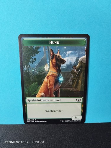 Hund spielstein dog token - token,