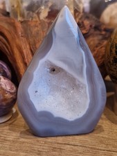 Achat Flamme mit toller Druse