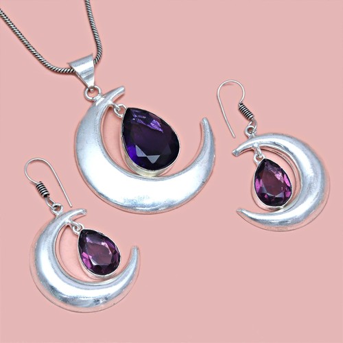 Set amethyst anhänger - set,