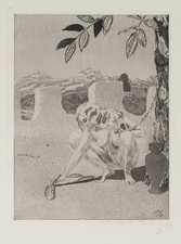 Max Klinger, Radierung, Aquatinta auf Papier. Signiert und datiert.