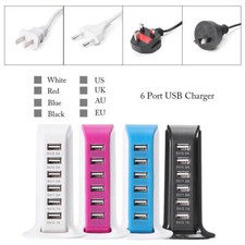 30W Multi 6 Port USB