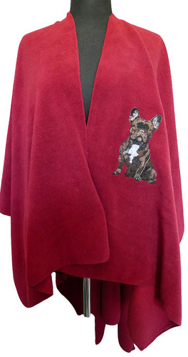 Damen fleece poncho umhang - damen,
