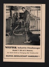 HAMBURG, Werbung 1957, NILFISK Gesellschaft Industrie-Staubsauger