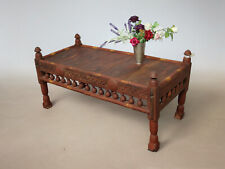 115x54 cm Antik Massivholz orient Teetisch beisteltisch Tisch couchtisch 22/1