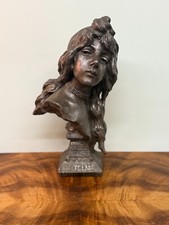 Jugendstil Büste Zinkguss