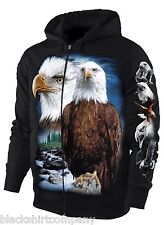 Hoodie Sweatshirt Kapuzenjacke Adler Weißkopfseeadler Sweatjacke