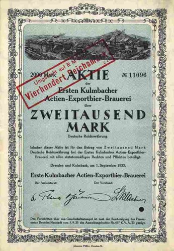 Erste kulmbacher eku brauerei - erste,