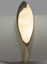 Designer Schmuck ♦️ aus 14kt 585 Gold Ring glatter Steg wow Effekt Gelbgold 6891