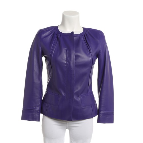 Escada lederjacke lila sehr - 34,