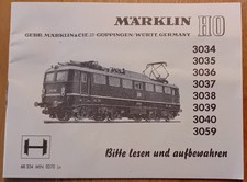 Märklin-Beschreibung, Anleitung, Service-Heft/3034-3040 "3059 CAPITOLE"/Original