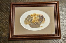 Bild getrocknete Blüten Rahmen Passepartout