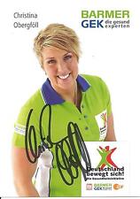Autogramm Christina Henry-Obergföll Speerwurf Silber Olympia Weltmeister GEK xyz