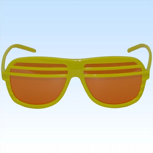 Atzenbrille gelb shutter - gelb,