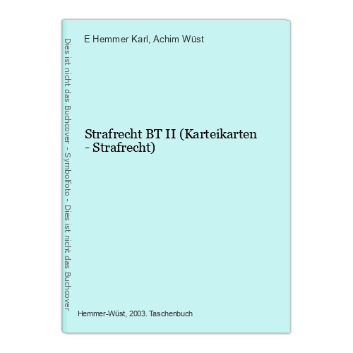 Strafrecht karteikarten - strafrecht, bt