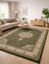 Orient Teppich Grün Beige Rot