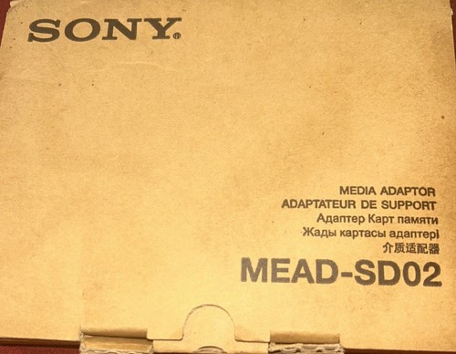 Sony mead sd02 card adapter - sony, sd