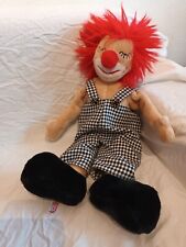 Sigikid Plüsch schlafender Clown Puppe mit Latzhose ca 45 cm