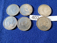 6 x Silbermünzen 2 RM 1937A