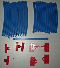 Original LEGO®  Lego 12V Eisenbahn - 33 Teile Konvolut : Schienen & Kupplungen