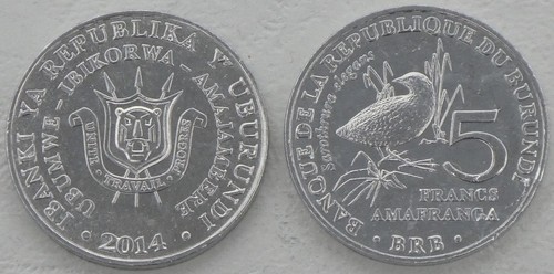 Burundi francs gedenkmünze - francs,