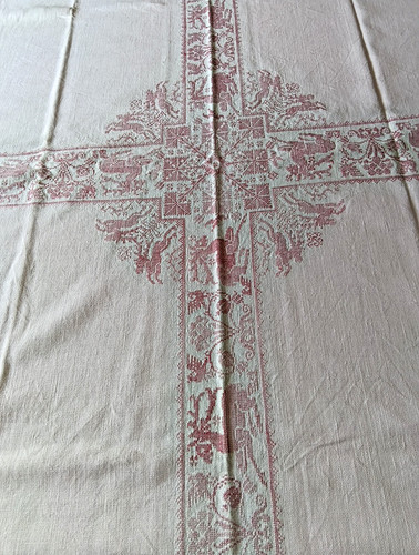 Antike alte leinen tischdecke - antike,