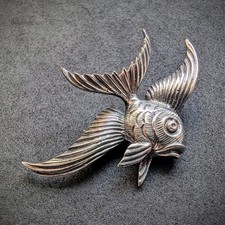 Vintage fisch brosche - vintage,