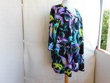 Selection by Ulla Popken Bluse gr.54/56.Mehrfarbig geblümt.Jerseystoff.Kurzarm