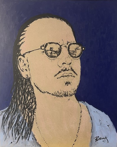Original ölgemälde apache - original,