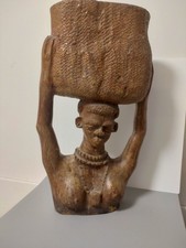 Original Figur Bangwa Kamerun Afrika AFRIKANISCHE KUNST Hartholz Signiert 5,3 Kg