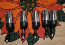 5x STAFF 07130 70er Strahler Schienensystem Einphasen Stromschiene Vintage chrom