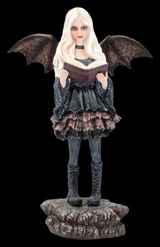 Gothic feenfigur mit buch - gothic,