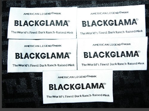 Black glama etiketten - x,