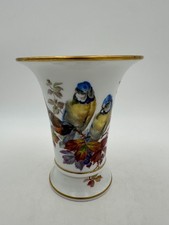 MEISSEN - Vogel Dekor - Vase - Blaumeisen - TOP - ca. 13,6 cm