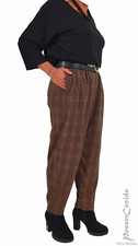 PoCo LAGENLOOK schmale Ballon-Hose cognac L XL XXL XXXL 42 44 46 48 50 52 54 56
