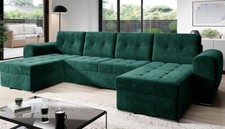 Ecksofa Bari U-Form Eckcouch mit Schlaffunktion Modern Bettkasten Couchgarnitur