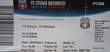 TICKET UEFA EL 2012/13 Steaua