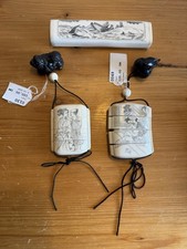 Konvolut Asiatika Bein Horn