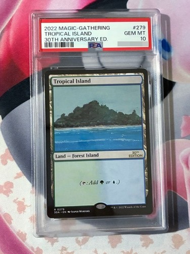 Psa10 mtg tropical island - mtg,
