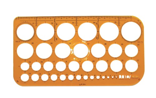 Kreisschablone 36mm zeichnen - kreisschablone,